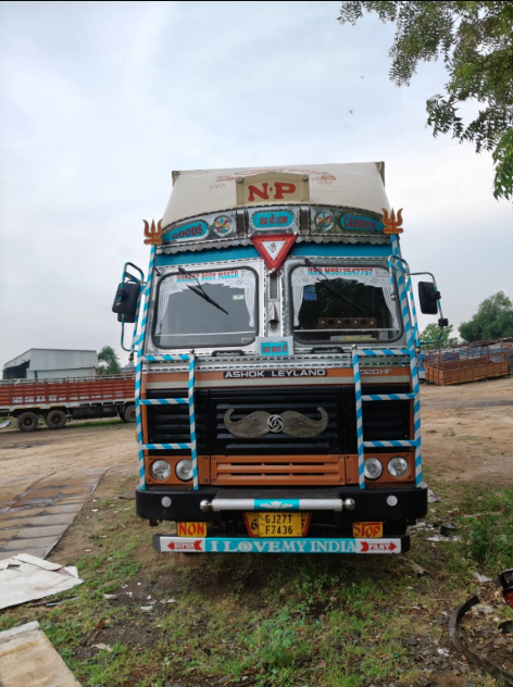 Navdeep Cargo Carrier truck, front view